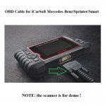 OBD2 Cable for iCarSoft MB II MB V1.0 V2.0 V3.0 M900 Scanner